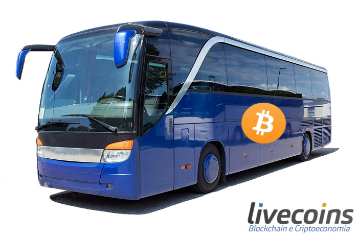 Empresa de viação aceitando criptomoedas no Brasil