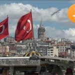 Bandeiras da Turquia e Bitcoin