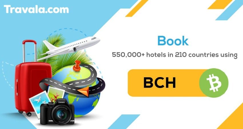 Bitcoin Cash (BCH) é adicionado na plataforma Travala.com