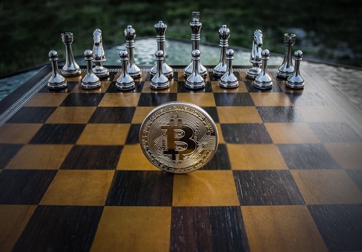 Bitcoin em Tabuleiro de Xadrez