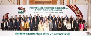 Reunião do G20 em 2020 - Presidentes de Bancos Centrais e Ministros de Finanças
