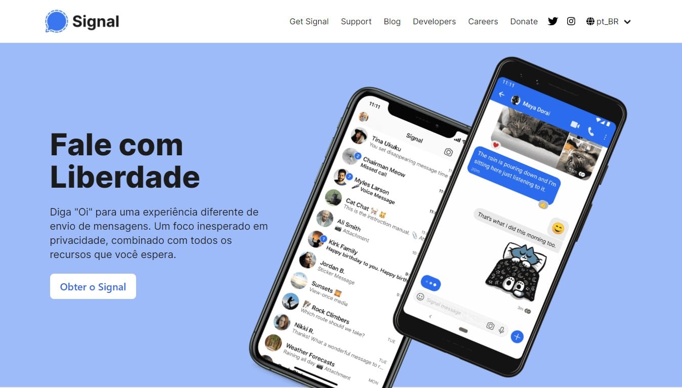 Aplicativo Signal testa criptomoeda