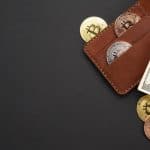 Carteira de criptomoedas com Bitcoin guardar
