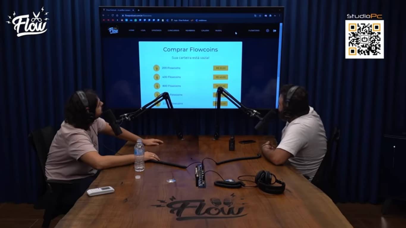 Flow Podcast lança moeda digital Flowcoins