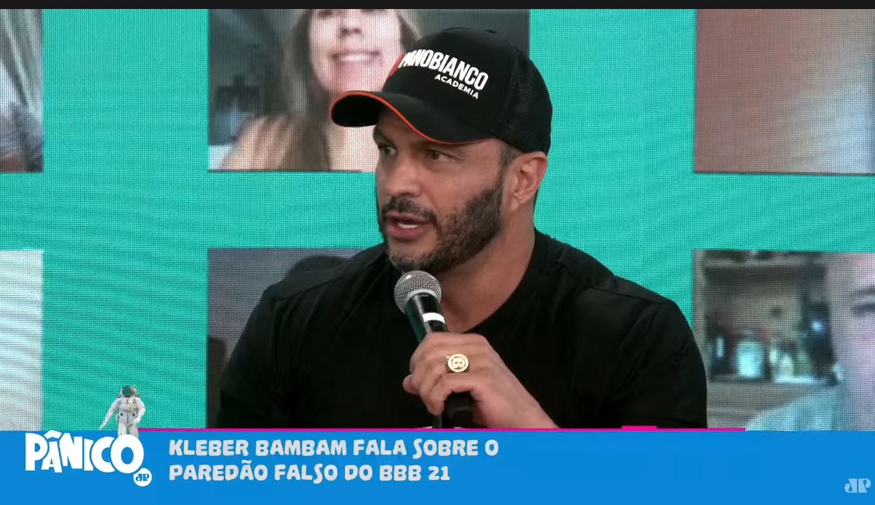 Kleber Bambam no Pânico da Jovem Pan. Imagem: Youtube
