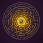 Bitcoin no centro de um labirinto perdido carteira