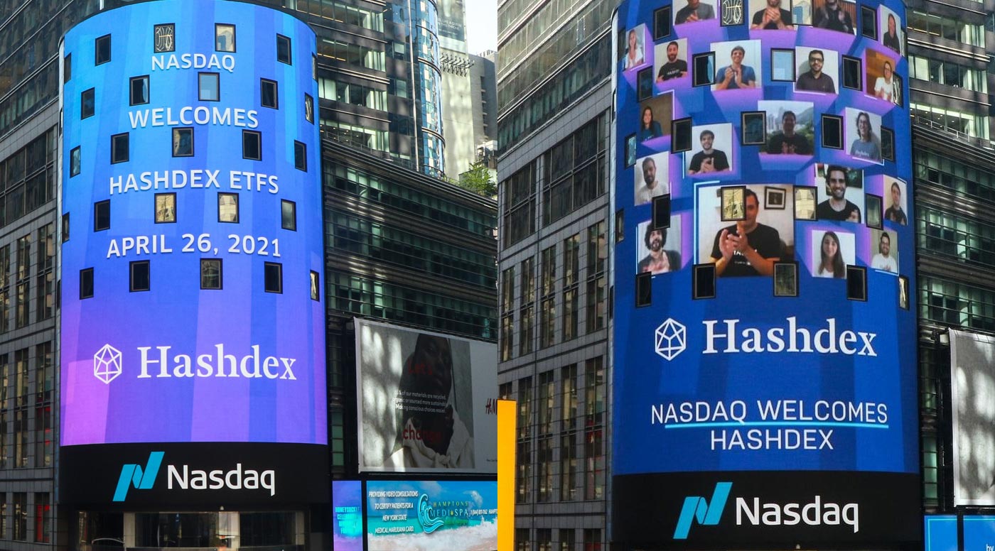 Hashdex / Nasdaq. Imagem: Divulgação.