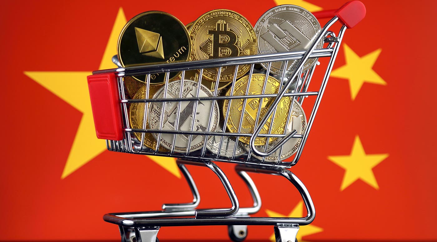 China carrinho Bitcoin.
