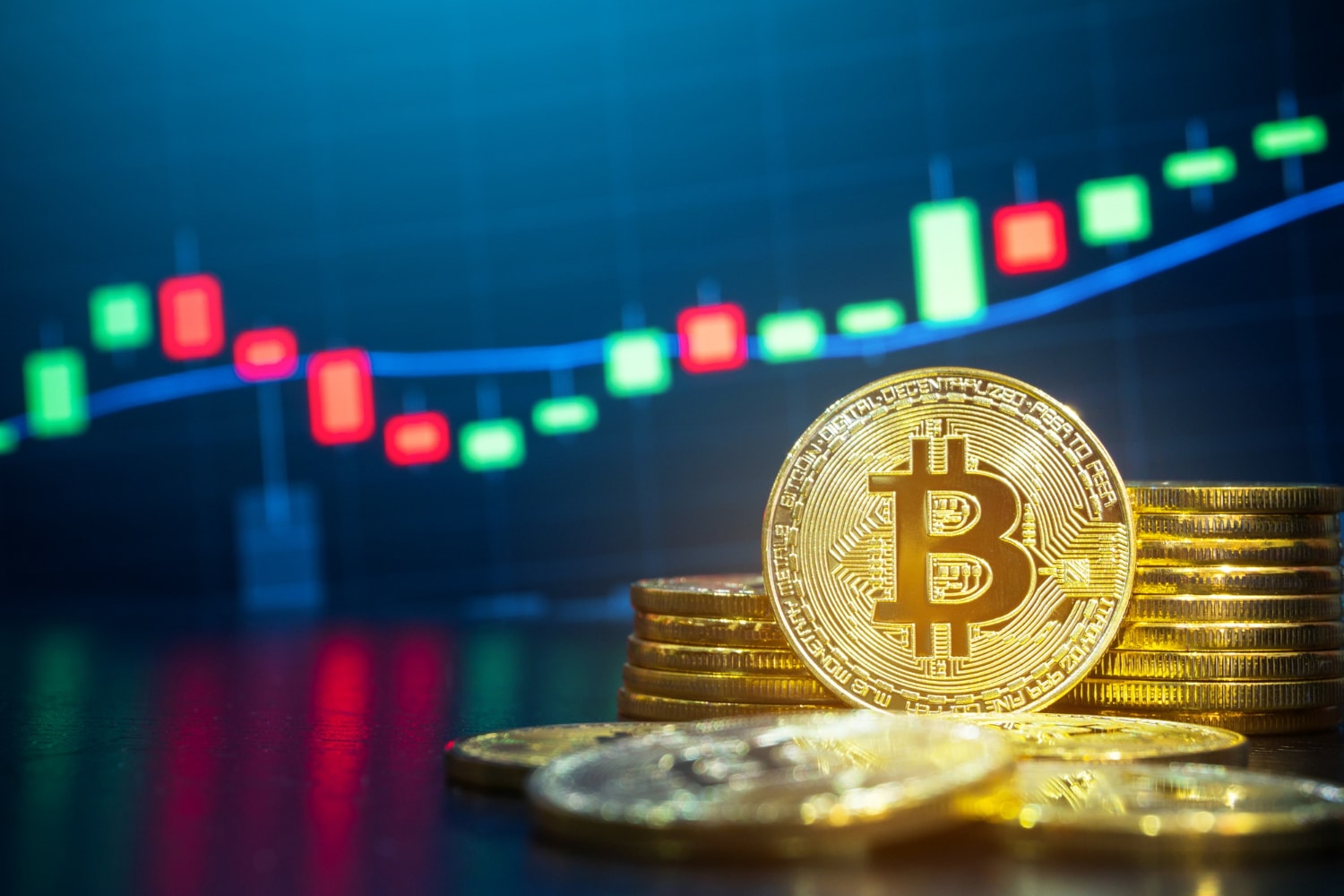 Criptomoeda Bitcoin lanterna gráfico ações BTC