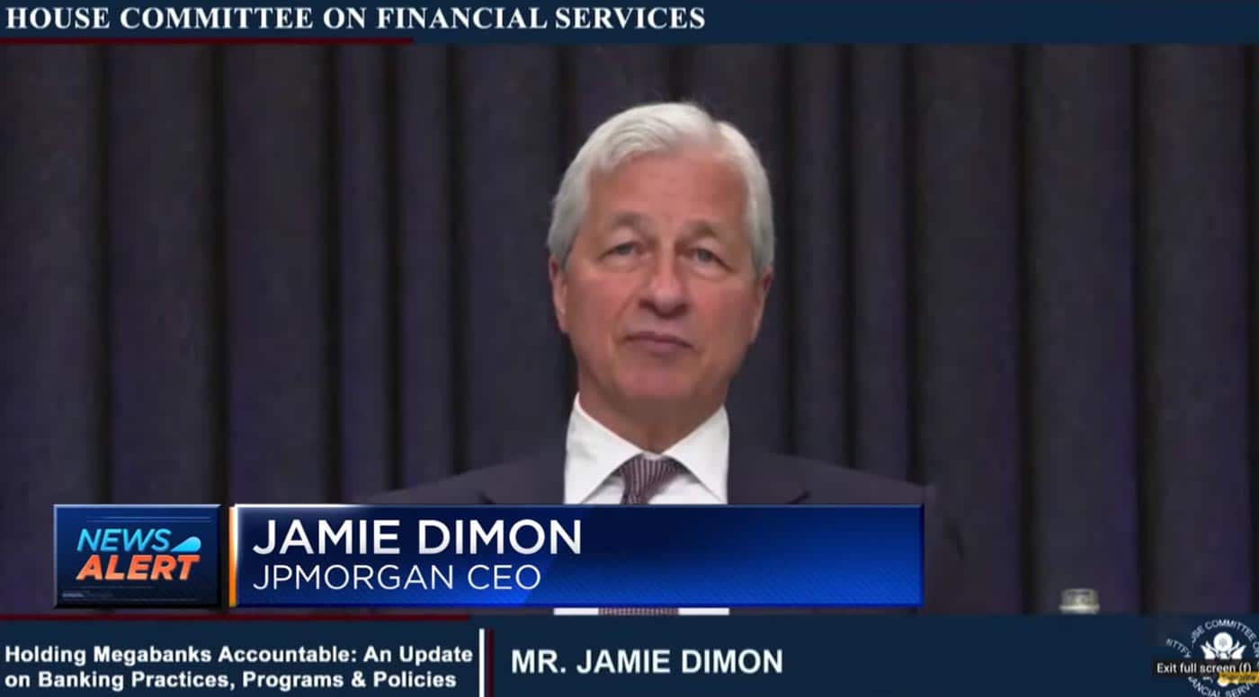 Jamie Dimon. (Imagem: Reprodução Youtube)