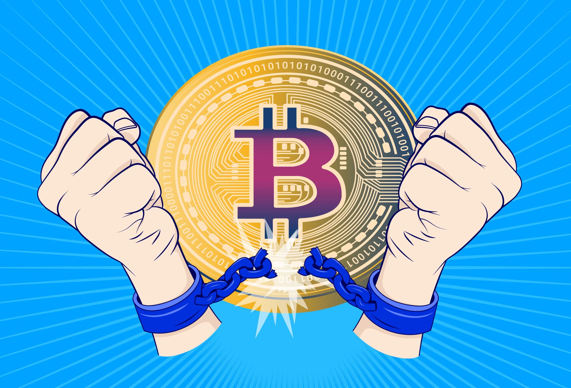Liberdade de Bitcoin. Imagem: Adobe Stock