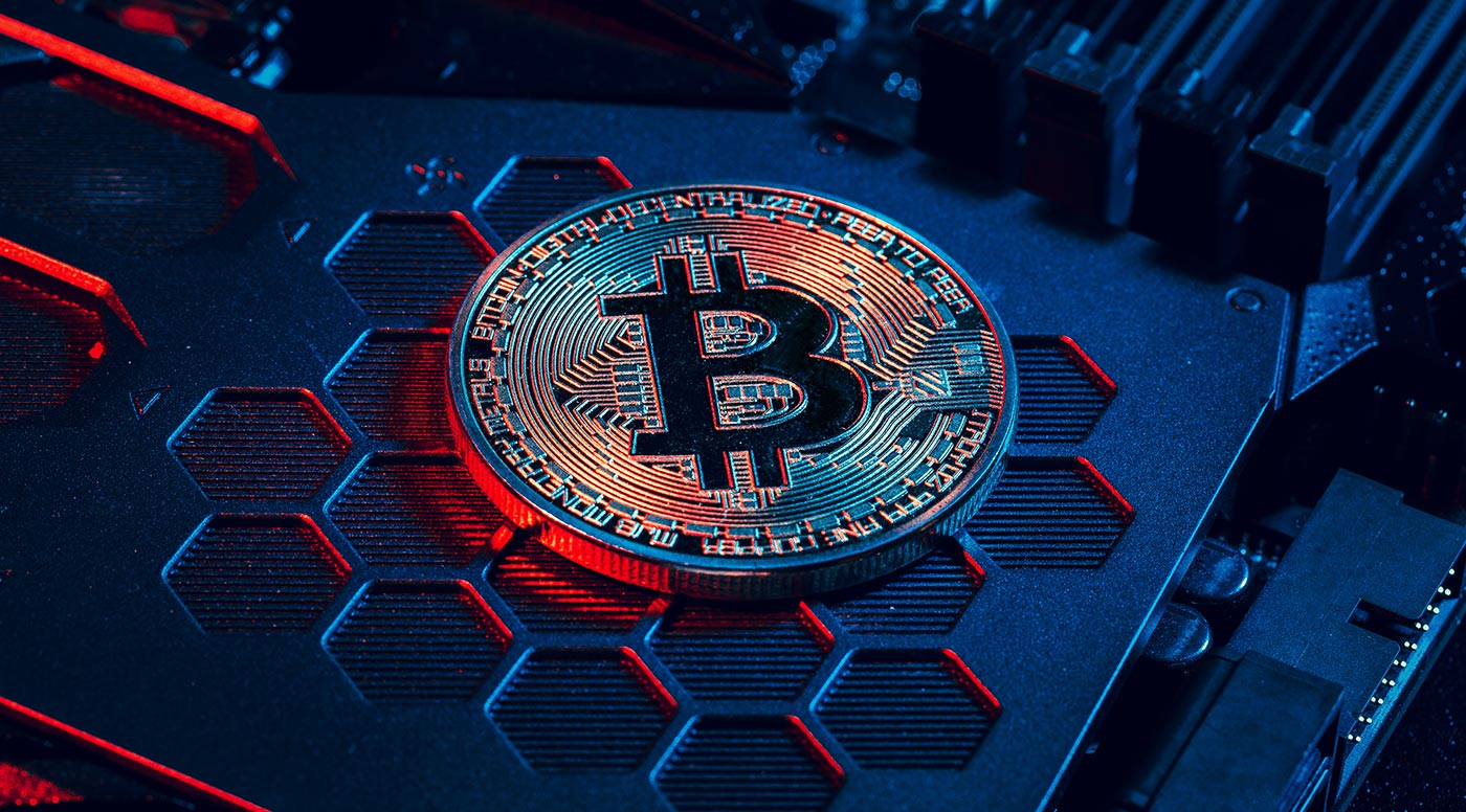 Bitcoin-vermelho. Imagem: Freepick