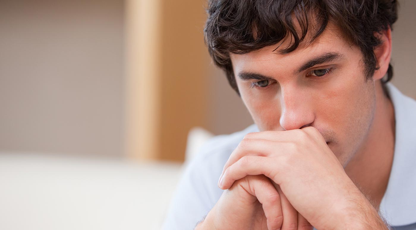Homem-triste. Imagem: ShutterStock