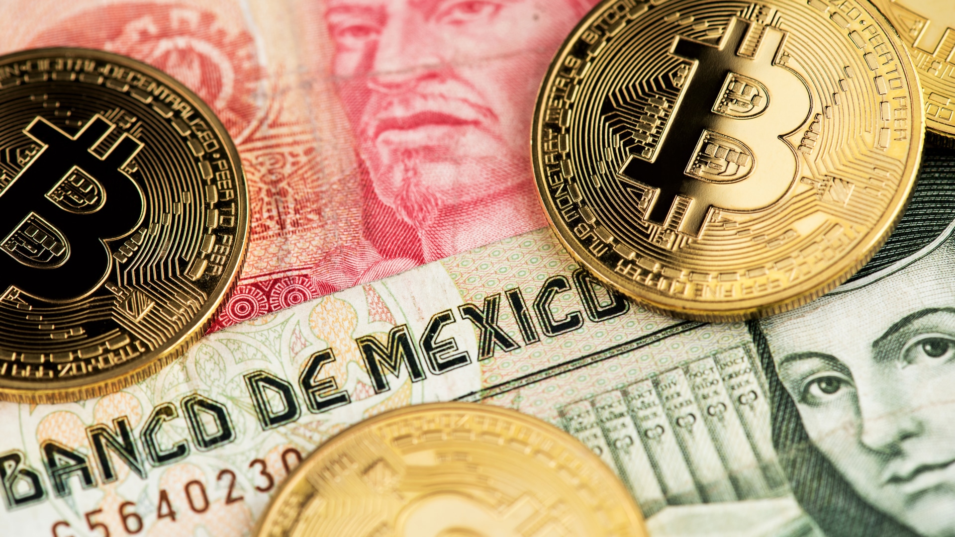 Nota de Peso Mexicano e Bitcoin no México