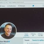 Perfil de Elon Musk no Twitter