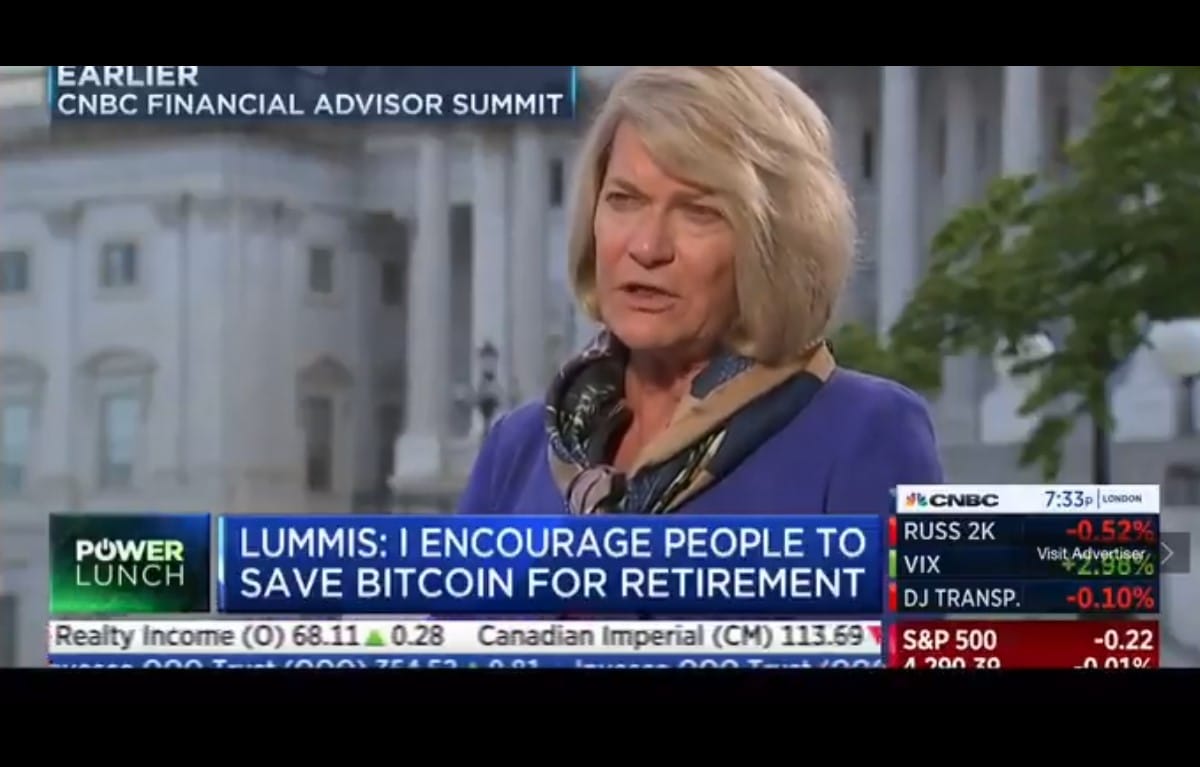 Senadora dos Estados Unidos confia no Bitcoin