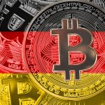 Bandeira da Alemanha e Bitcoin