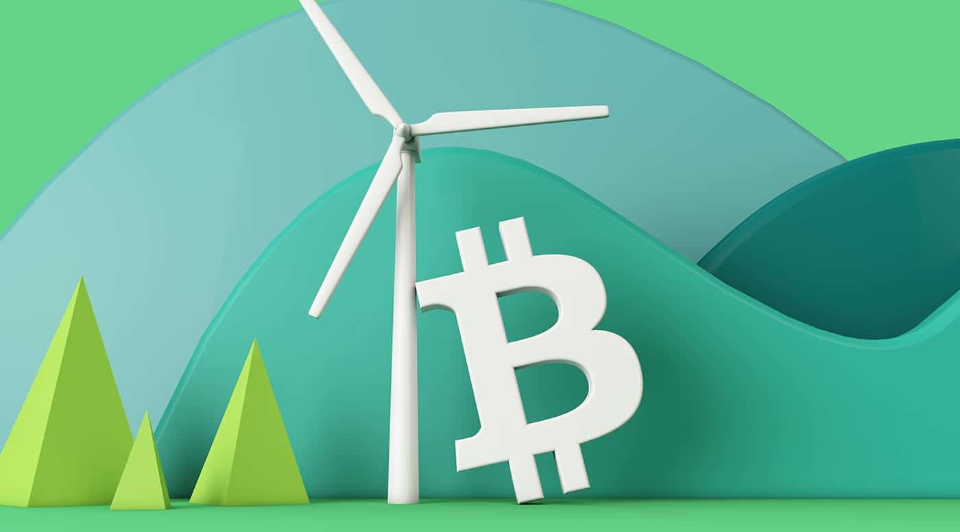 Bitcoin Verde. Imagem: Shutter Stock