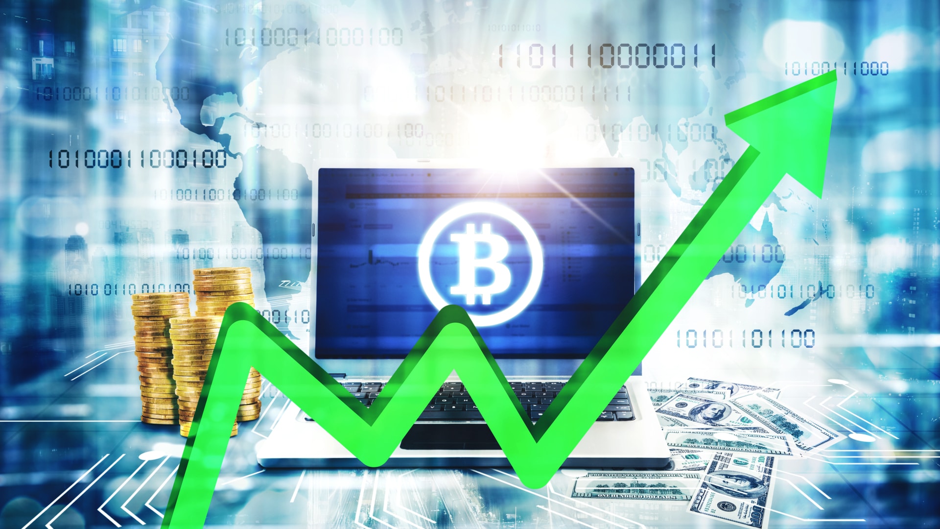 Preço do Bitcoin em alta