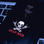 Símbolo da Deep Web em celular