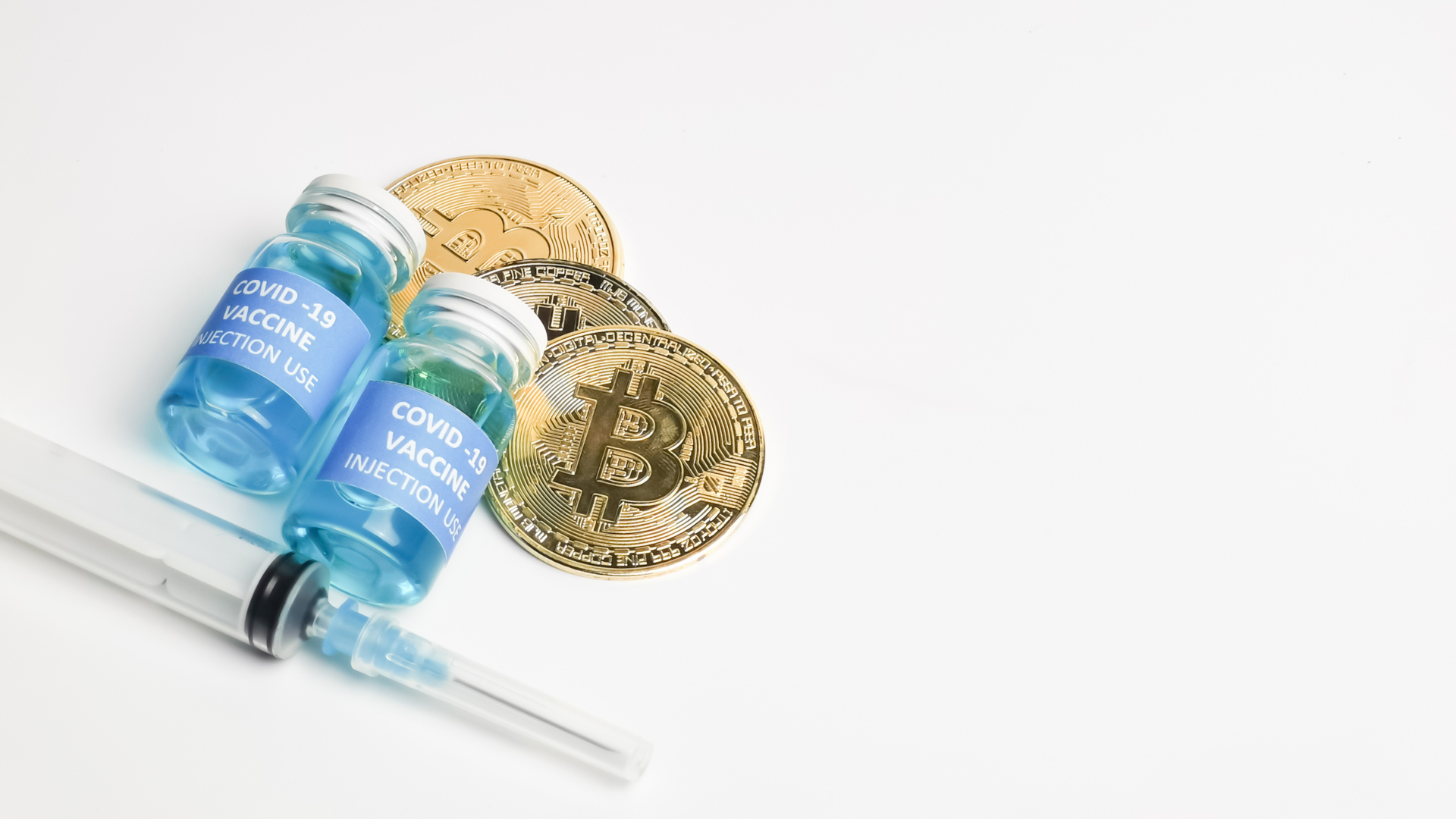 Bitcoin e vacina contra Covid-19 blockchain