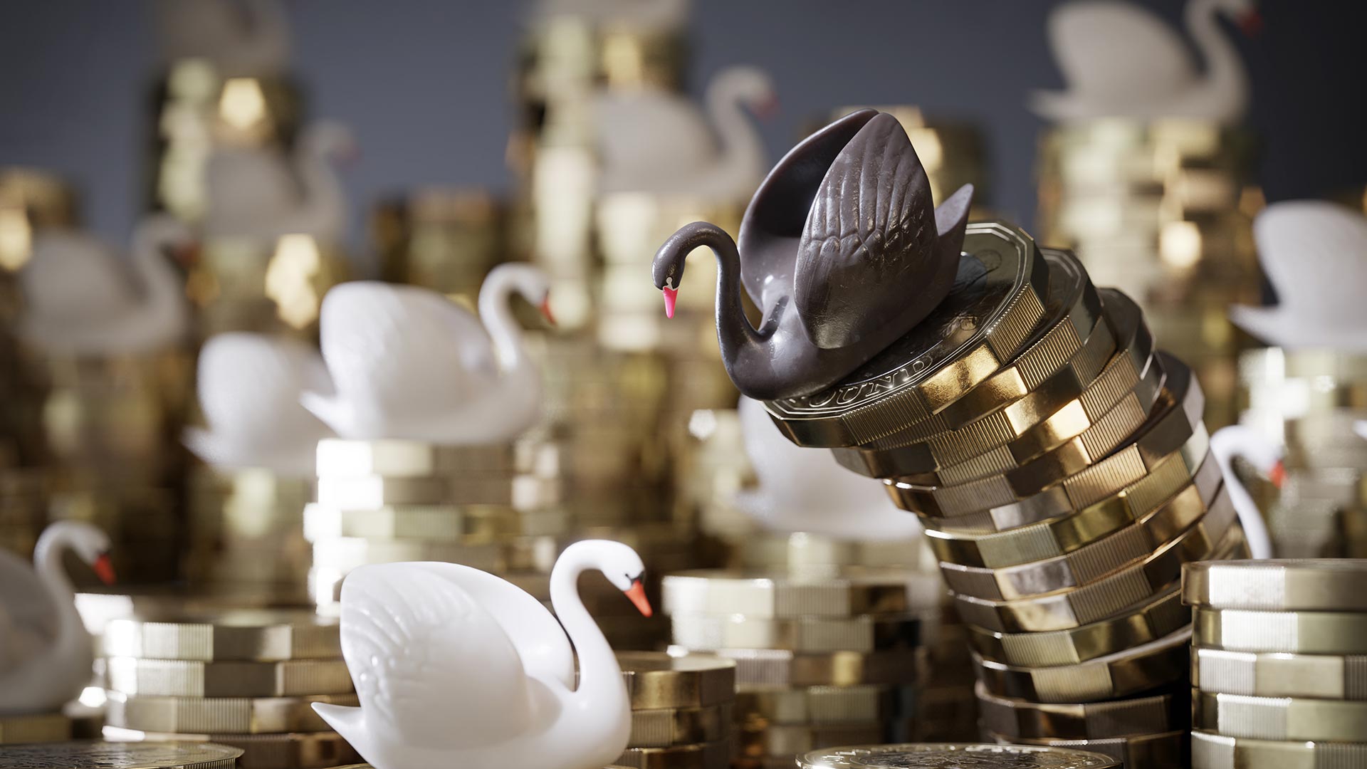 Cisne-Negro-Bitcoin. Imagem: ShutterStock