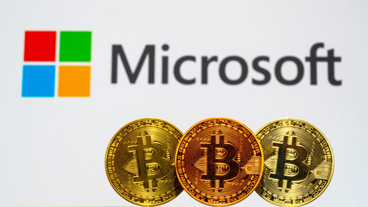 Microsoft e Bitcoin criptomoedas