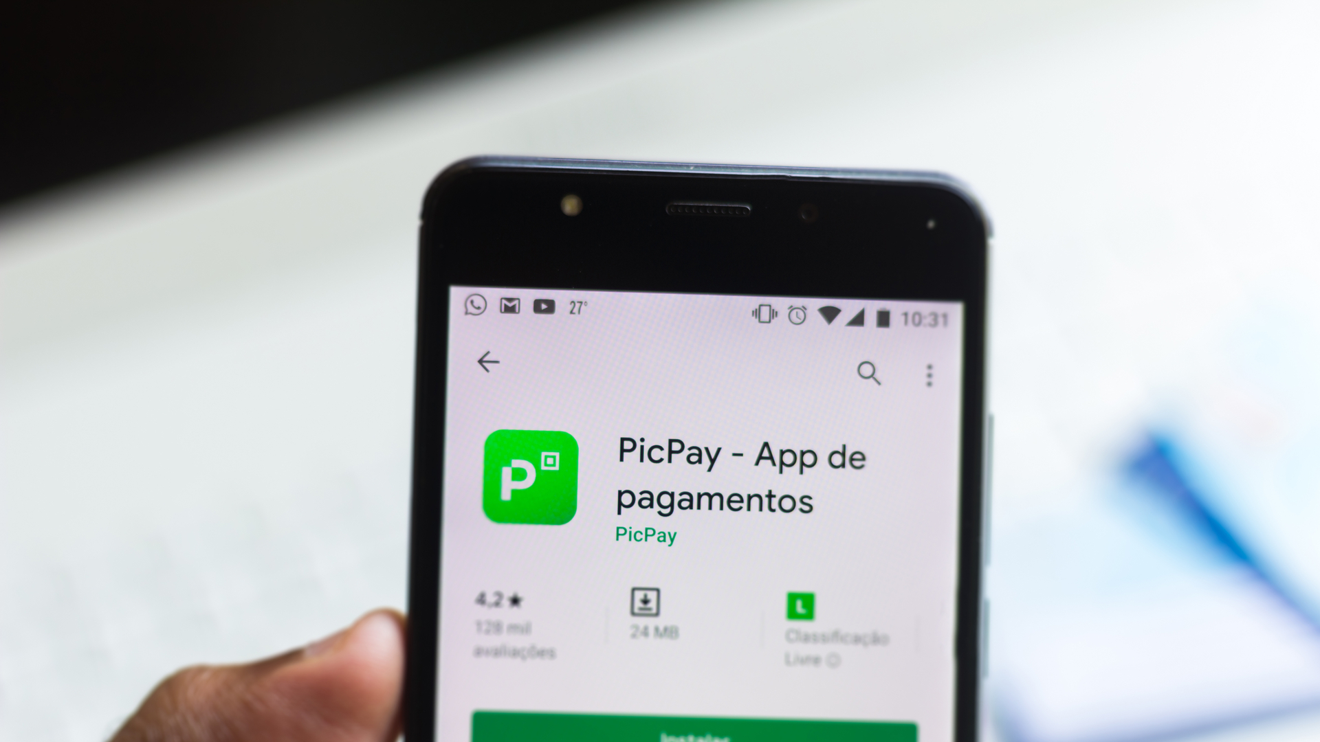 Aplicativo da PicPay em loja Twitter