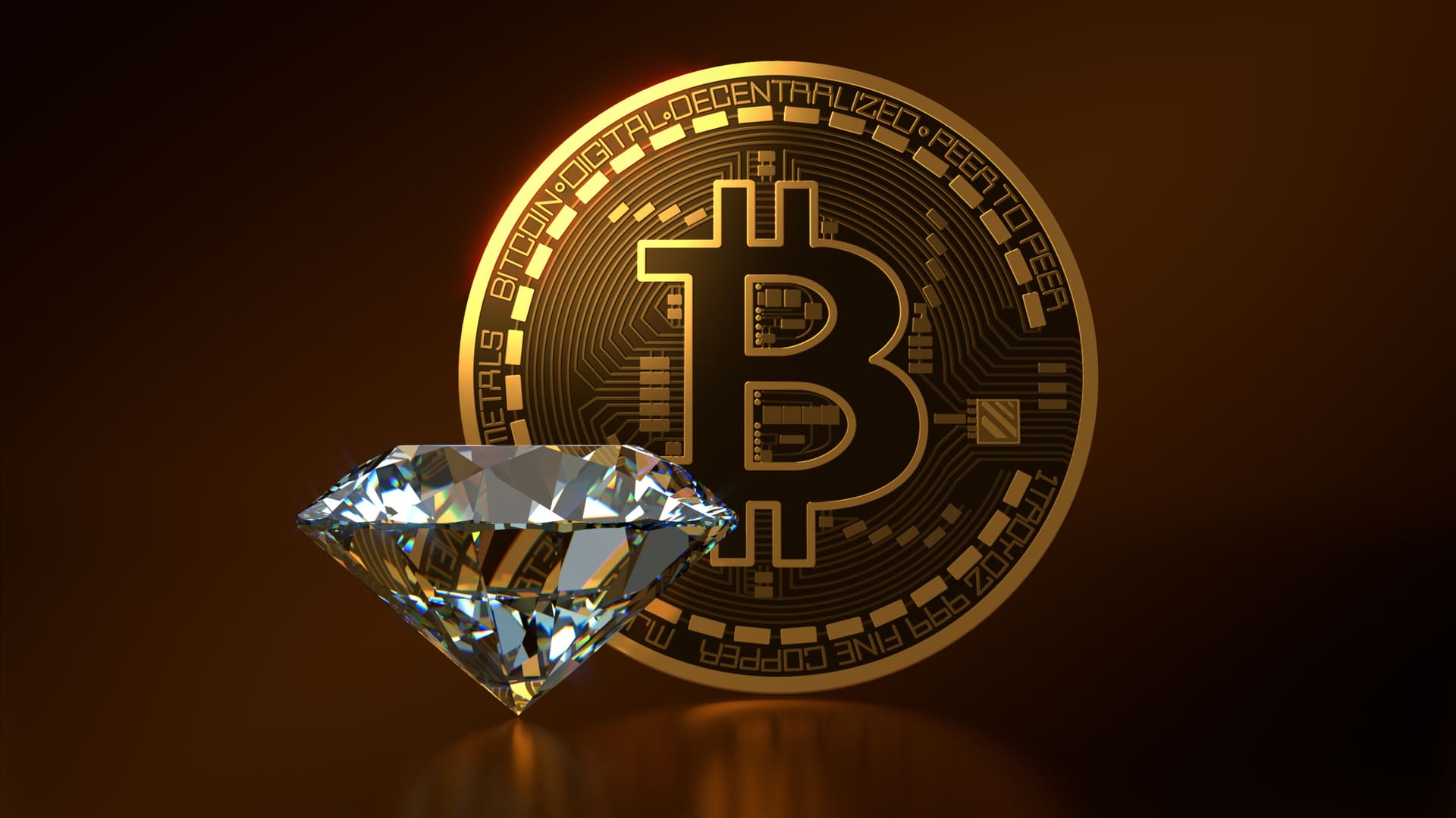 Diamante e Bitcoin