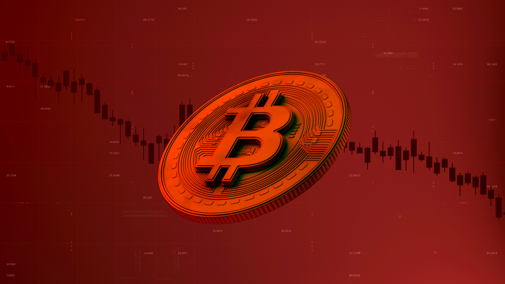 Gráfico de preço do Bitcoin em queda cotação despenca caiu porque hoje