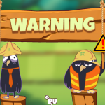Imagem do Plant vs Undead com mensagem de perigo jogo em blockchain hackeado