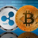 Imagem do XRP e Bitcoin Ripple criptomoedas criptoativos