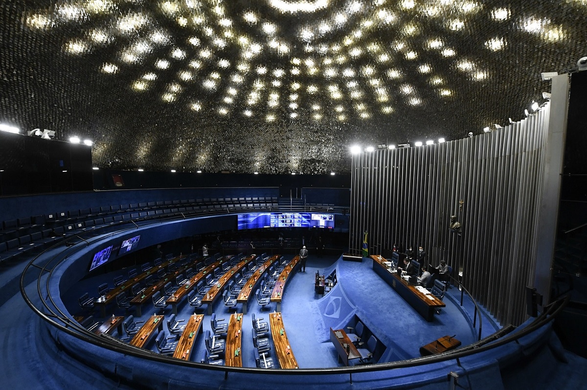 Plenário do Senado Federal durante sessão deliberativa