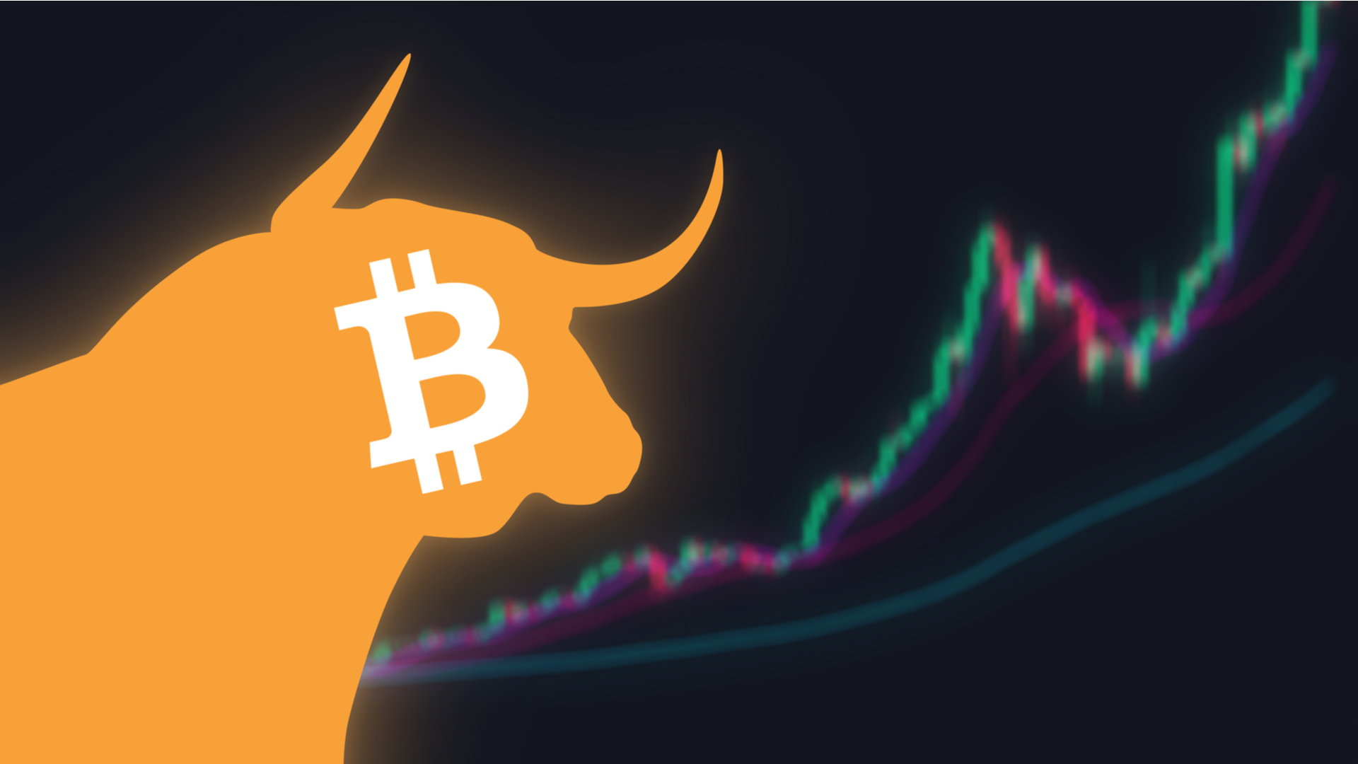Touro do Bitcoin indicando alta no mercado