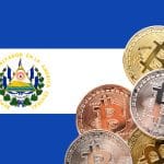 Bandeira de El Salvador e Bitcoins