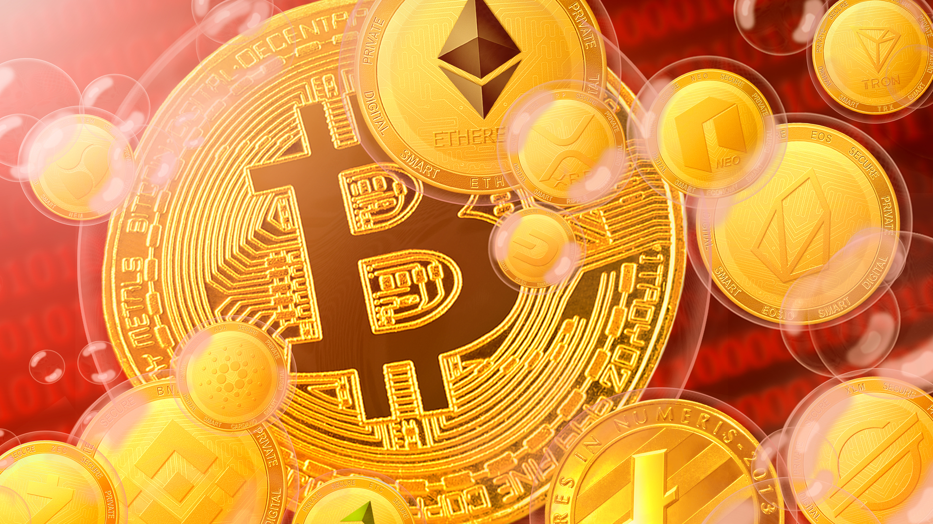 Mercado de criptomoedas em bolha