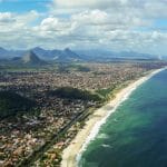 Vista aérea da cidade de Niterói, no Rio de Janeiro