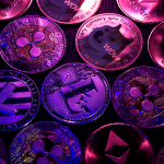 Altcoins com fundo vermelho. (Imagem Pixabay)