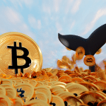 Baleia de Bitcoin mergulhando