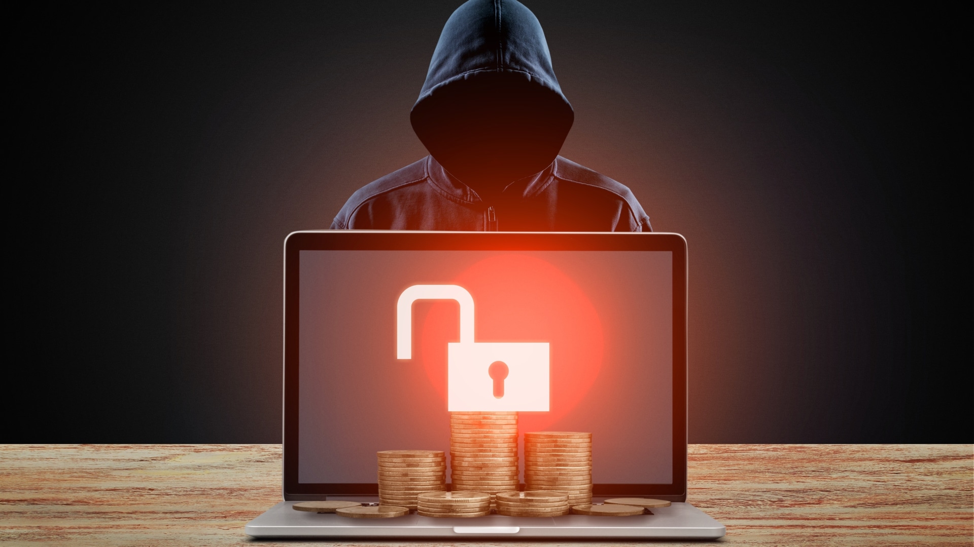 Hacker aguardando para roubar criptomoedas