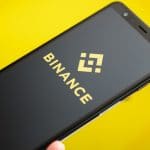 Símbolo da Binance em aplicativo