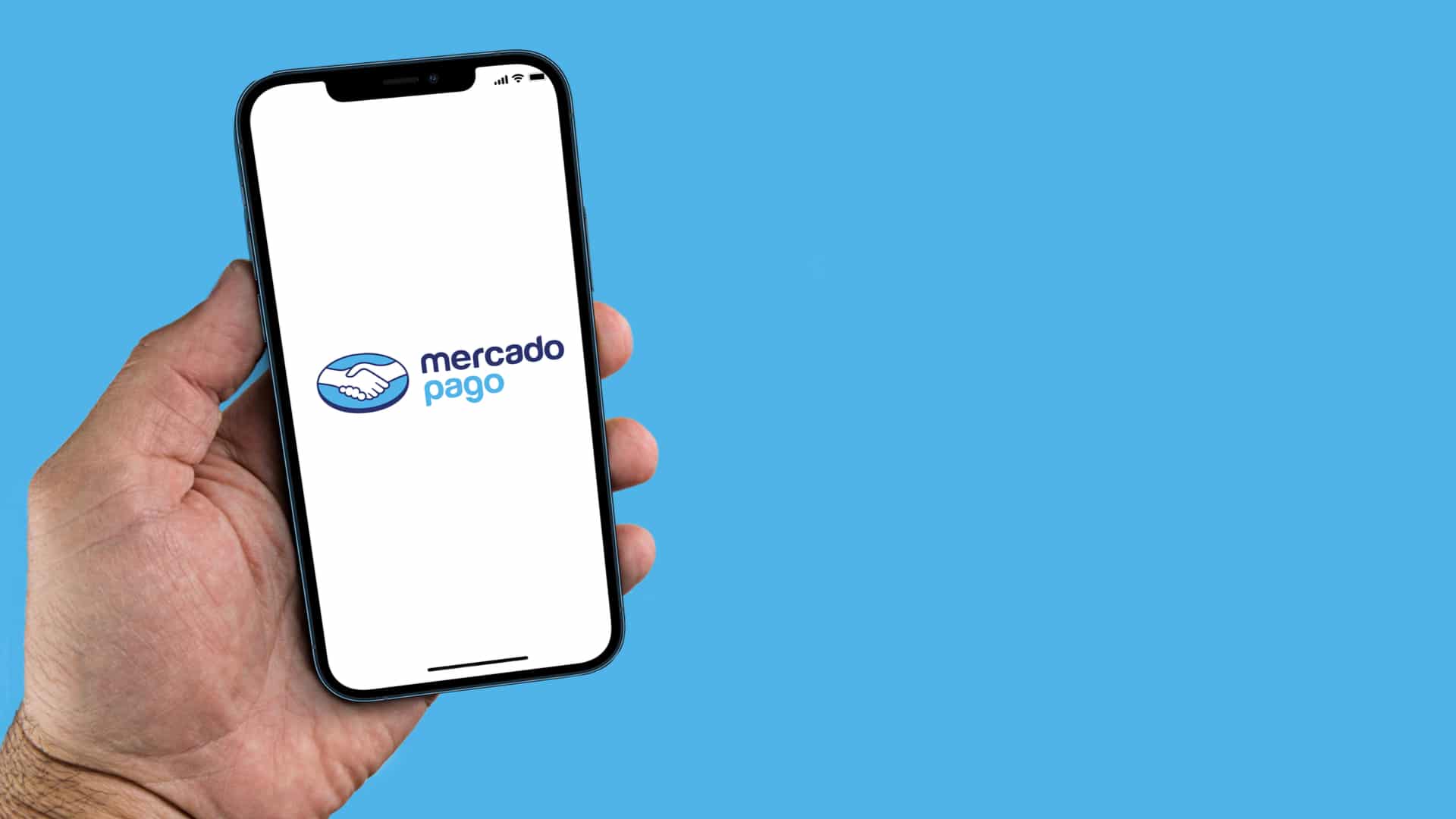 Aplicativo do Mercado Pago em celular