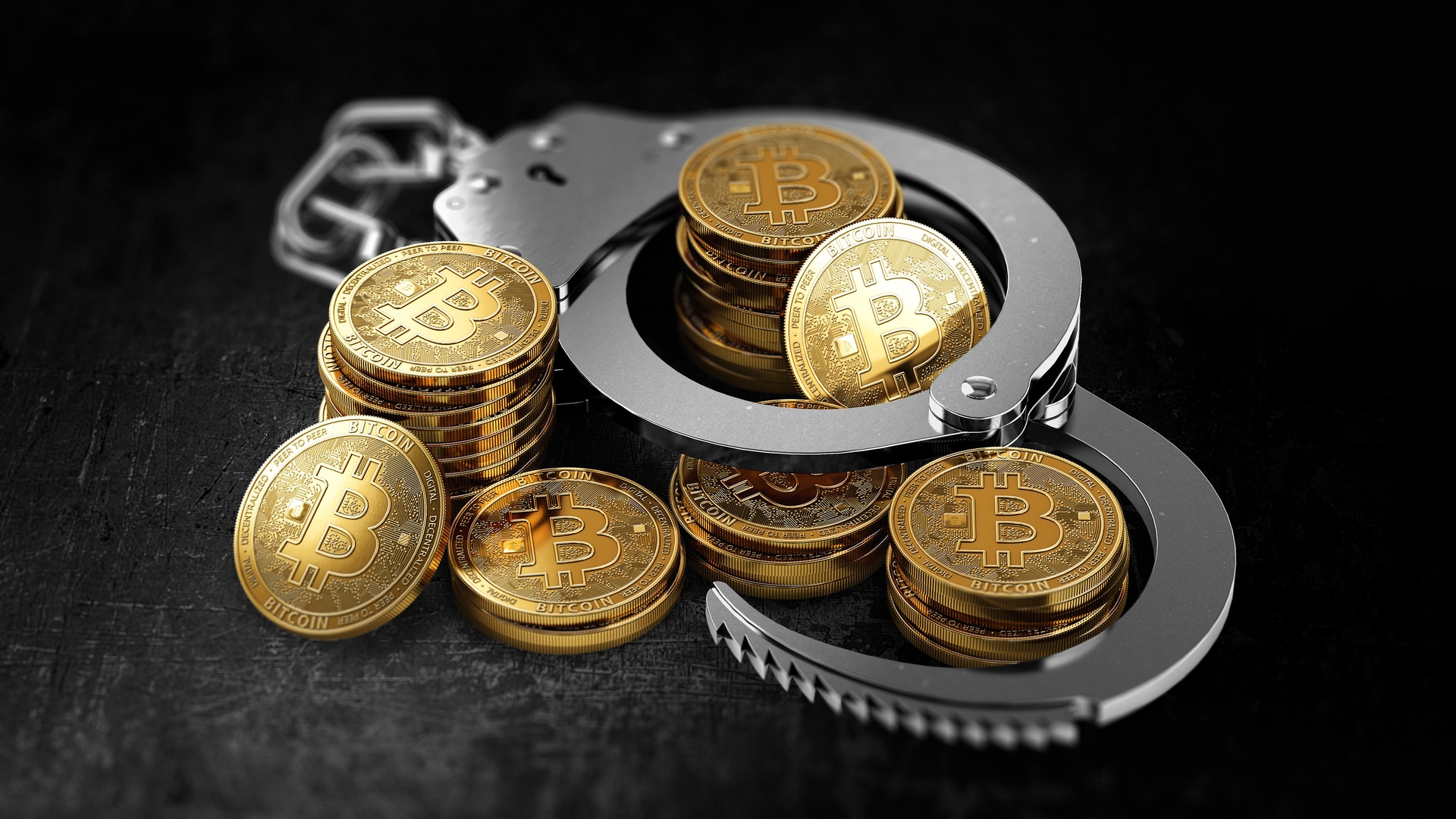 Moedas de Bitcoin e algemas