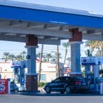 Posto de combustíveis da Chevron.