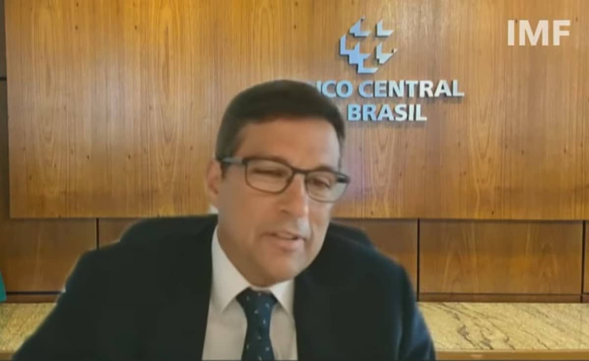 Roberto Campos Neto participando de evento do FMI sobre moedas privadas