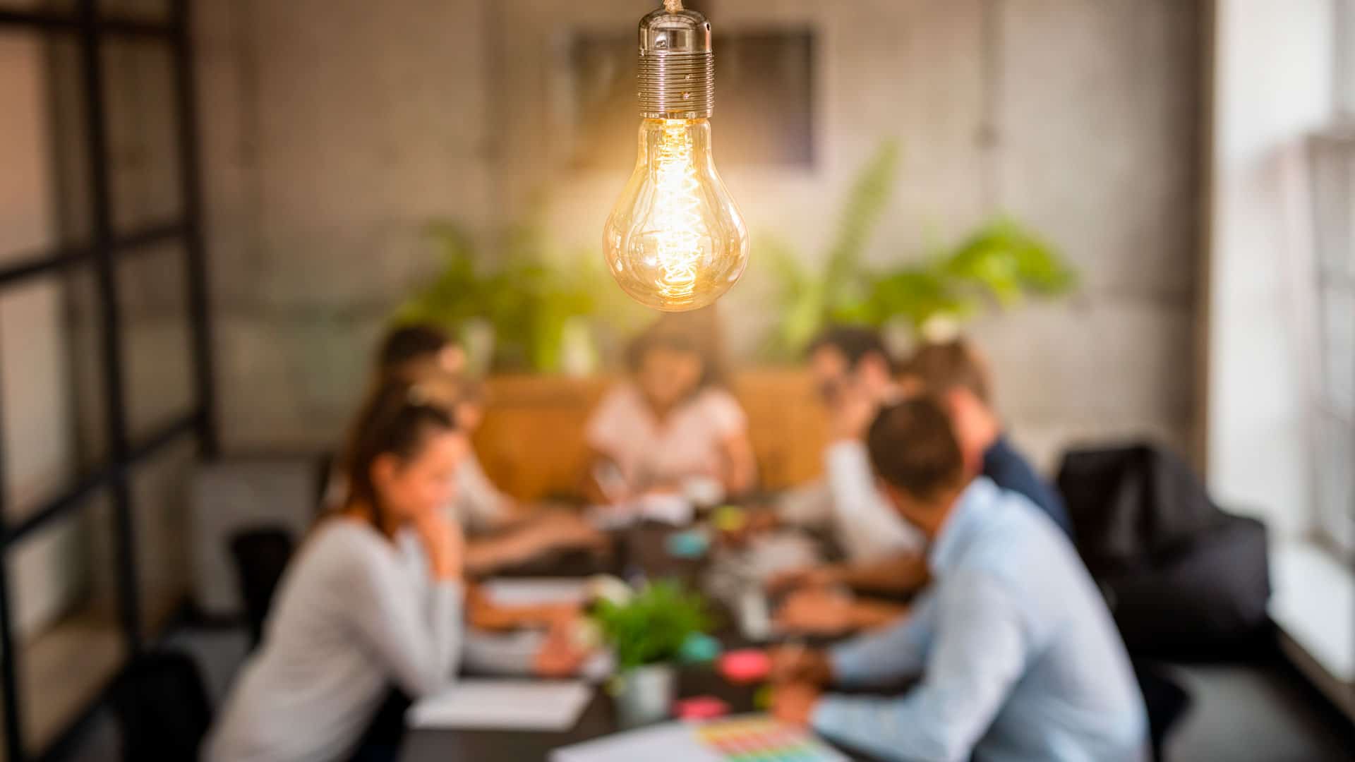 Escritório de uma startup.