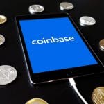 Criptomoedas em volta de aplicativo da corretora Coinbase