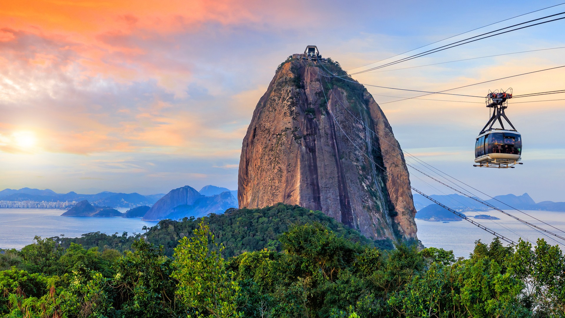 Teleférico e Pão de Açúcar no Rio de Janeiro