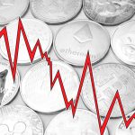 Criptomoedas em queda.