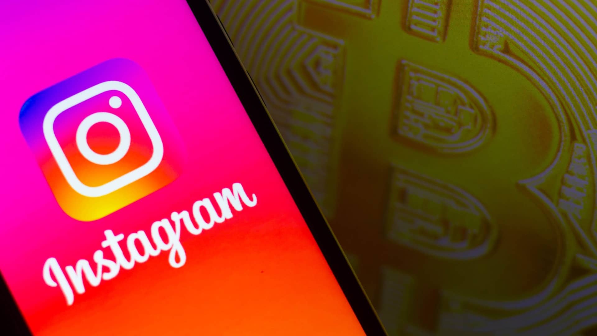 Aplicativo do Instagram e Bitcoin